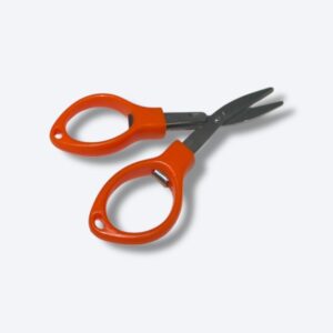 Tesoura Dobrável de Plástico e Metal - Laranja