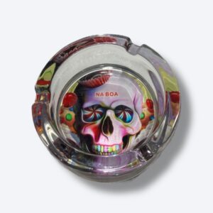 Cinzeiro de Vidro Na Boa Skull Love