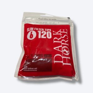 Filtro Para Cigarro Dark Horse Slim 6mm C/120 Unidades