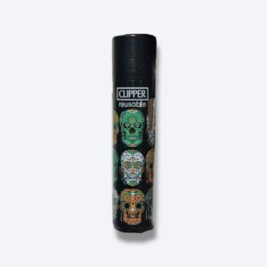 Isqueiro Clipper Tripe Skull