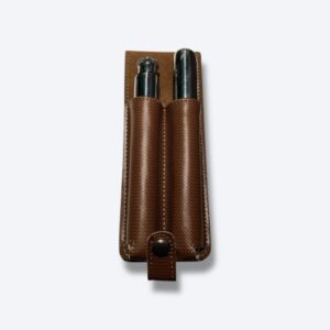 Estojo Porta-Charuto com Cantil em Metal